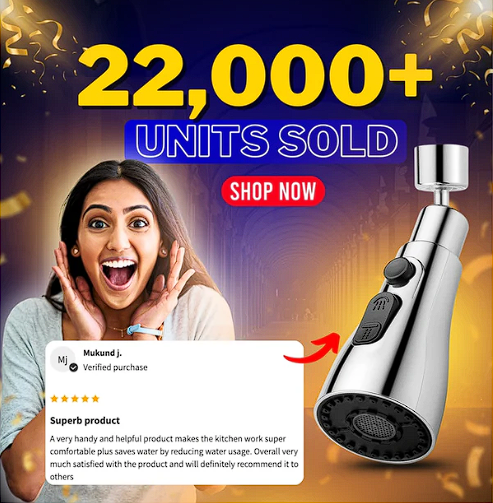 Flexible Tap Extender for Sink